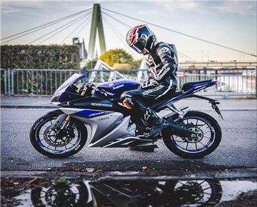 At what speed would a motorcycle be safe?