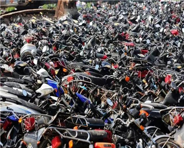 Scrapped motorcycles destroyed! When will the motorcycle scrap fixed number be cancelled?