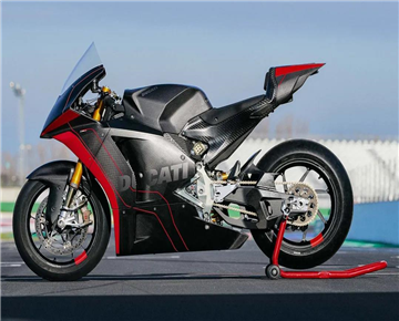 Ducati electric sports car, in track testing