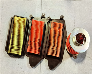 How often does the motorcycle air filter element change?