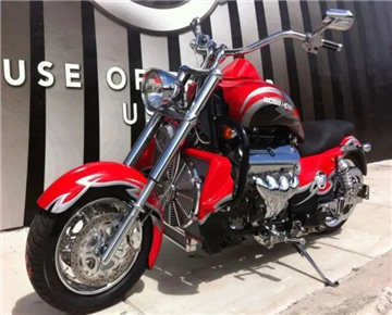 What is the gold displacement of motorcycles?
