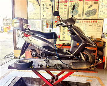 Pedal motorcycle tire repair the best way!