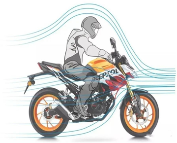 Motorcycle riding out the secret of low fuel consumption