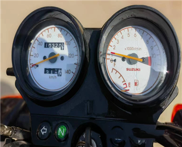 The whole motorcycle fuel gauge thing